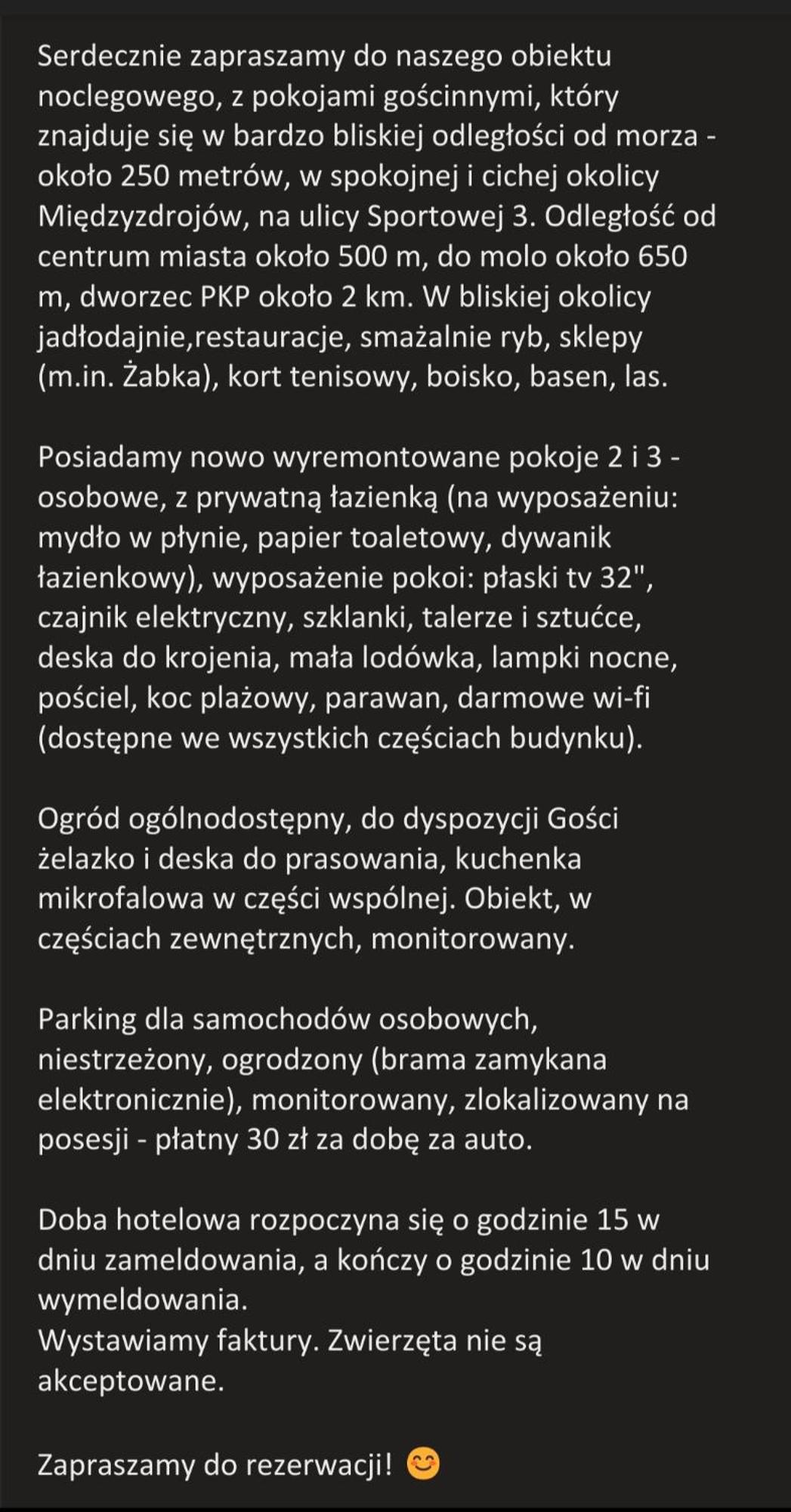 Pokoje Goscinne Gasowscy Dzieci Od 12 Roku Zycia Miedzyzdroje Esterno foto